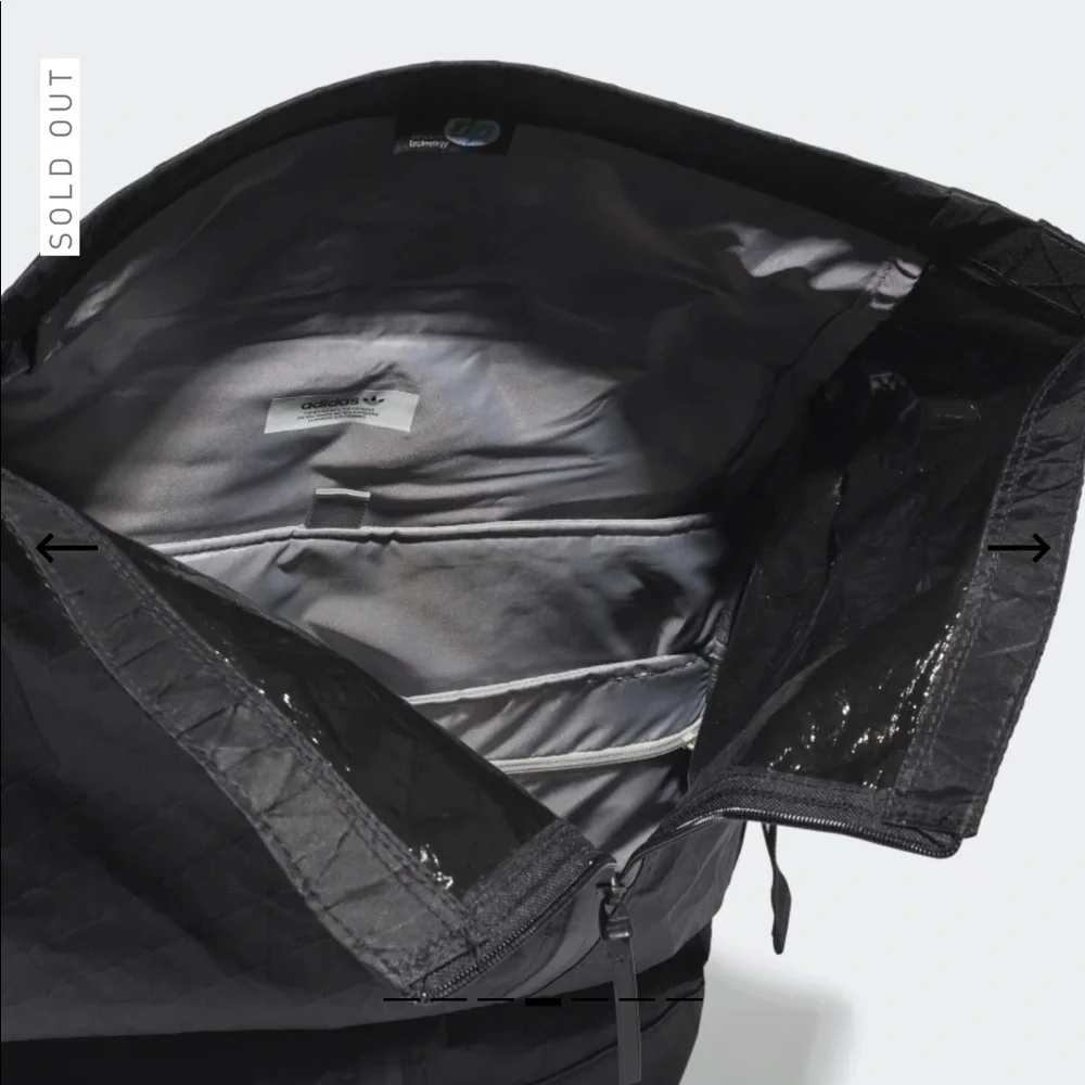 Adidas FUTURE ROLL-TOP BACKPACK Black NWT